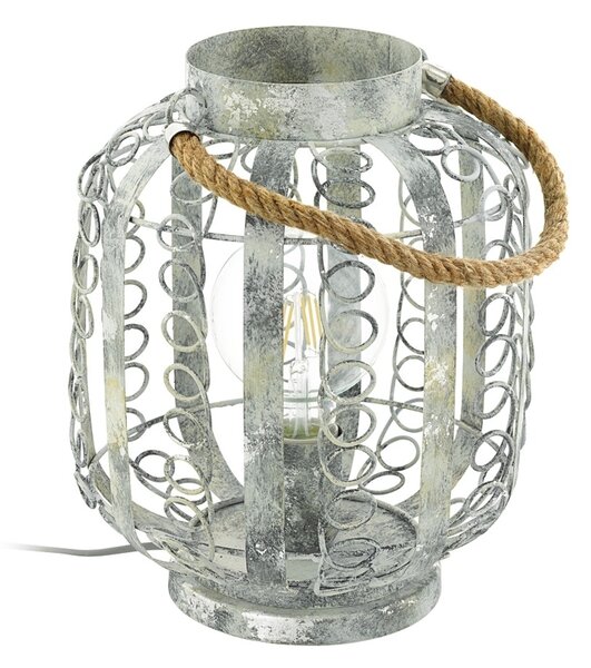 Lampada da tavolo Hagley crema, color oro