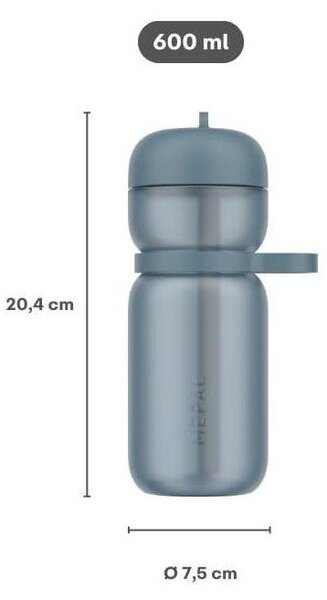 Bottiglia blu in plastica 600 ml Active – Mepal
