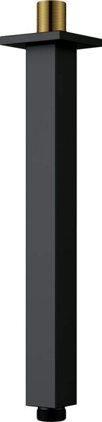 Cascada nero Braccio doccia, soffitto - 250 mm (NAC_N48K)