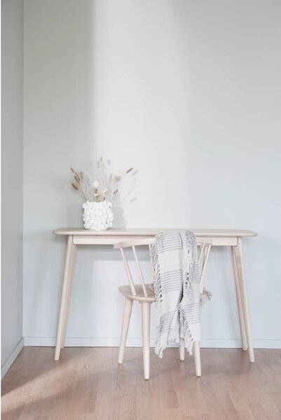 Consolle in rovere decorato in colore naturale 120x40 cm Yumi - Rowico