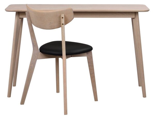 Consolle in rovere decorato in colore naturale 120x40 cm Yumi - Rowico
