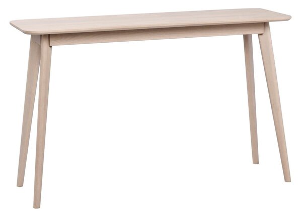 Consolle in rovere decorato in colore naturale 120x40 cm Yumi - Rowico