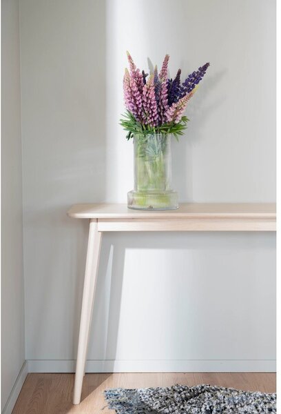 Consolle in rovere decorato in colore naturale 120x40 cm Yumi - Rowico
