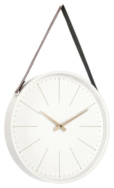 Orologio da Muro 40x6x66 cm Timeline in Legno Bianco