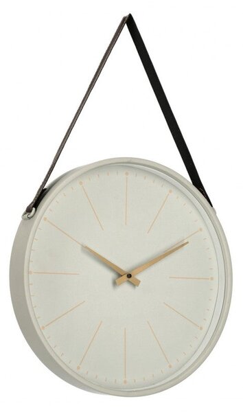 Orologio da Muro 40x6x66 cm Timeline in Legno Tortora