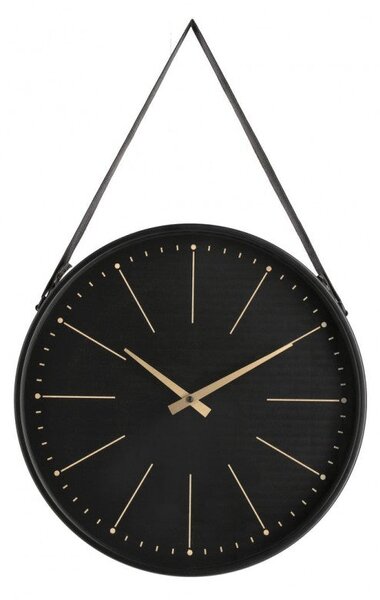 Orologio da Muro 40x6x66 cm Timeline in Legno Nero