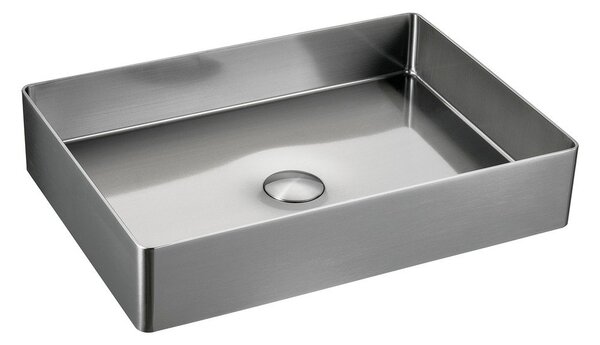 Lavabo argentato in metallo 50x35 cm Aurum – Sapho