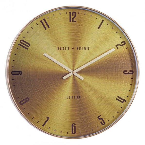 Orologio da Muro Ø 50x5 cm Whatever in Plastica Oro