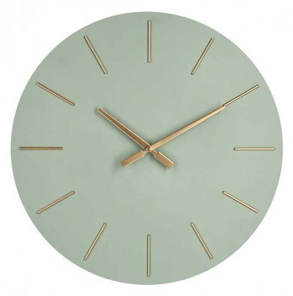 Orologio da Muro Ø 60x5 cm Timeline in Legno Salvia