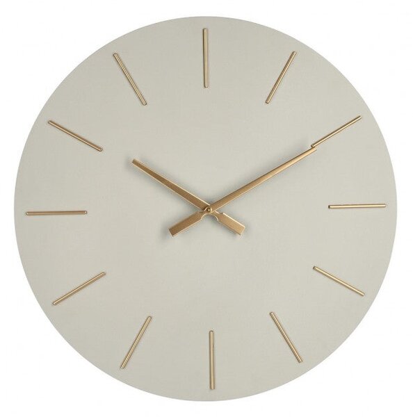 Orologio da Muro Ø 60x5 cm Timeline in Legno Tortora