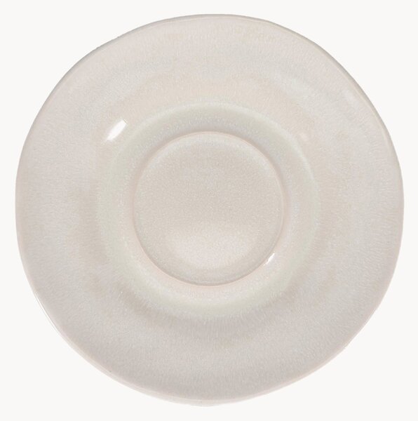 Set di 4 piattini per tazze da tè Rocca Beige