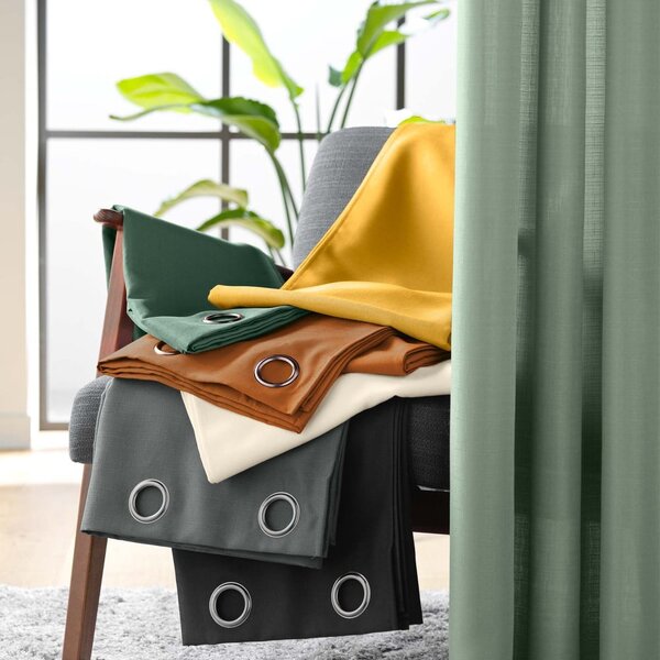 Tenda verde 140x280 cm Soline – douceur d'intérieur