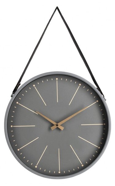 Orologio da Muro 40x6x66 cm Timeline in Legno Grigio