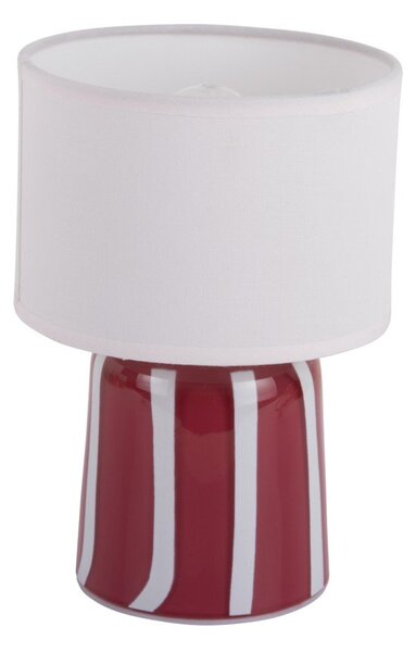 Lampada da tavolo LED rossa in metallo (altezza totale 20 cm) Verano LED – Leitmotiv