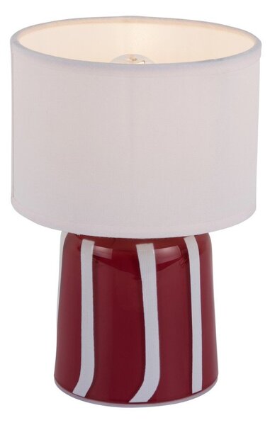 Lampada da tavolo LED rossa in metallo (altezza totale 20 cm) Verano LED – Leitmotiv