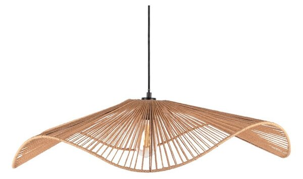 Lampadario di colore naturale in metallo con paralume in carta lavorata ø 80 cm Sombra – Leitmotiv