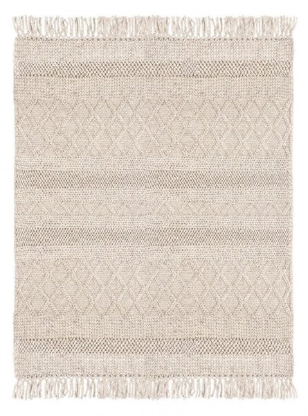 Tappeto 140x200 cm Hiruni in Tessuto Beige