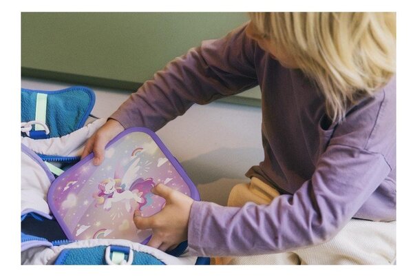 Portapranzo per bambini bianco/rosa in plastica Fairy Wonders by Little Dutch – Mepal