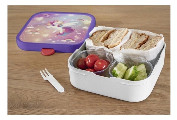 Portapranzo per bambini bianco/rosa in plastica Fairy Wonders by Little Dutch – Mepal