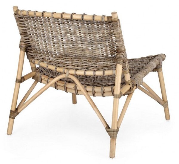 Sedia 68,5x75,5x75 cm Tarifa in Rattan