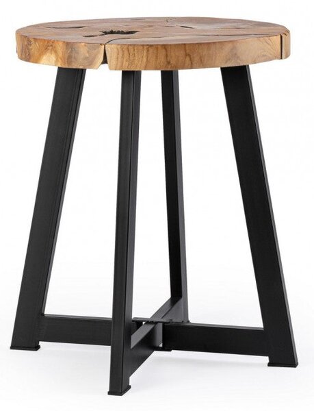 Tavolino Ø 40x45 cm Elwood in Legno