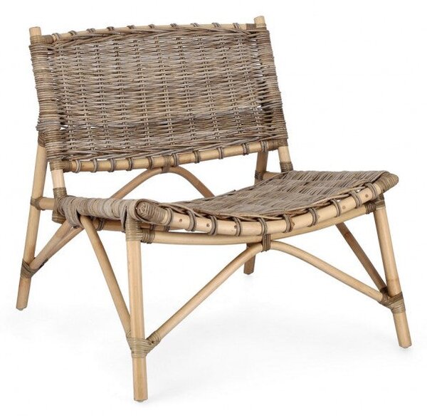 Sedia 68,5x75,5x75 cm Tarifa in Rattan