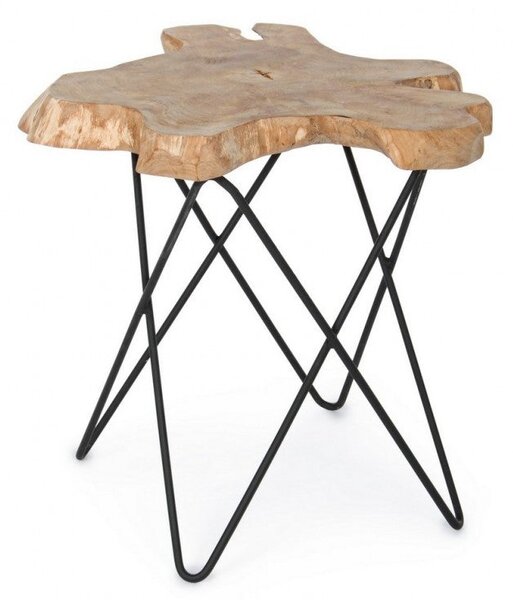 Tavolino 50x50x50 cm Savanna in Legno Nero