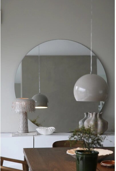 Lampada da tavolo greige con paralume in metallo (altezza totale 38 cm) Verbera – Markslöjd