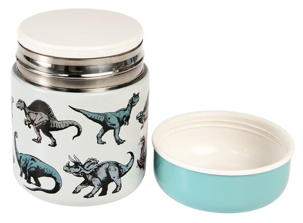 Borraccia termica blu/color crema 280 ml Prehistoric Land – Rex London