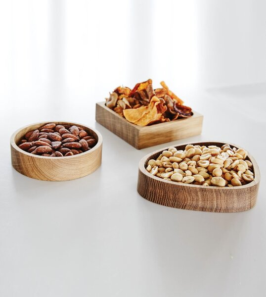 Scatola decorativa di colore naturale in legno ø 11x3 cm Circle S – LIND DNA