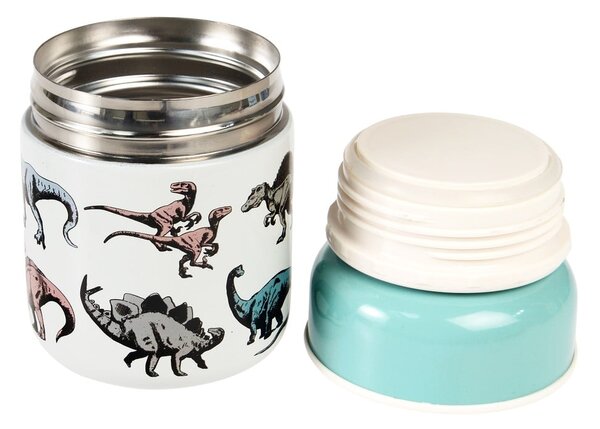 Borraccia termica blu/color crema 280 ml Prehistoric Land – Rex London