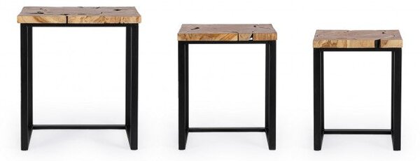 Set 3 Tavolini Elwood in Legno