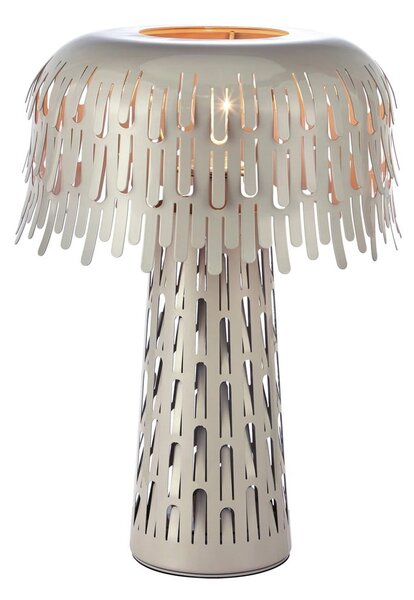 Lampada da tavolo greige con paralume in metallo (altezza totale 38 cm) Verbera – Markslöjd