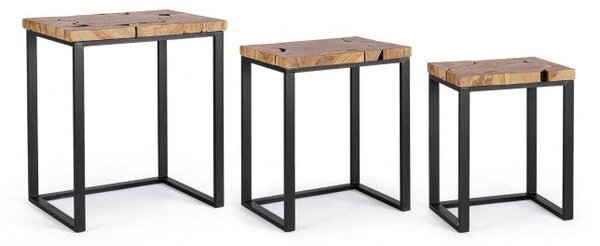 Set 3 Tavolini Elwood in Legno