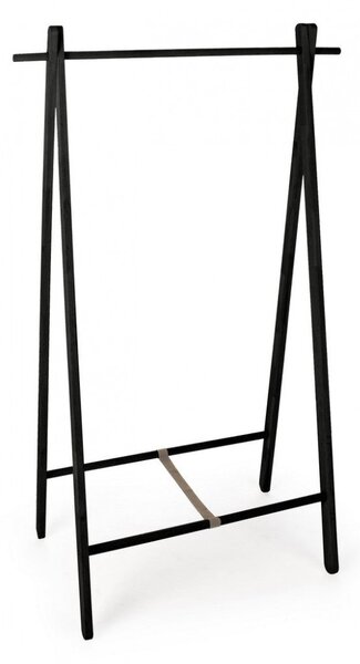 Appendiabiti da Terra 91x50x151 cm Daiki in Legno Nero