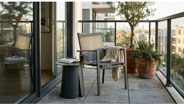Tavolino da giardino rotondo in alluminio ø 45 cm Bryan – Bizzotto