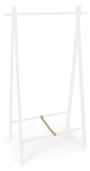 Appendiabiti da Terra 91x50x151 cm Daiki in Legno Bianco