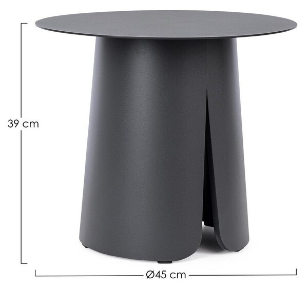 Tavolino da giardino rotondo in alluminio ø 45 cm Bryan – Bizzotto
