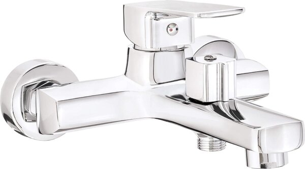 Wall-mounted bathtub mixer