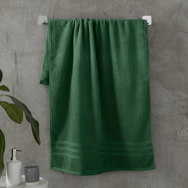 Asciugamano tipo terry verde scuro in cotone 50x85 cm Zero Twist – Catherine Lansfield