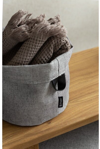 Cesto in tessuto ø 20x20 cm Soft Storage Round – Bigso