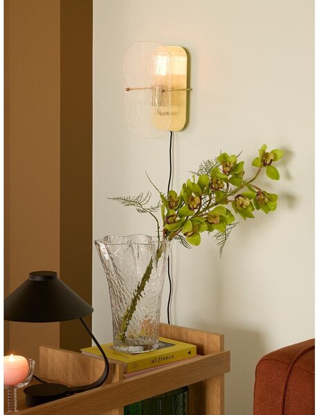 Lampada da parete per presa di corrente in ottone Ruffle - Hübsch