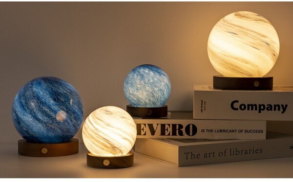 Decorazione luminosa marrone/colore naturale scuro con ricarica USB ø 8 cm Polar Cloud – Gingko