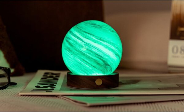 Decorazione luminosa marrone/colore naturale scuro con ricarica USB ø 8 cm Polar Cloud – Gingko