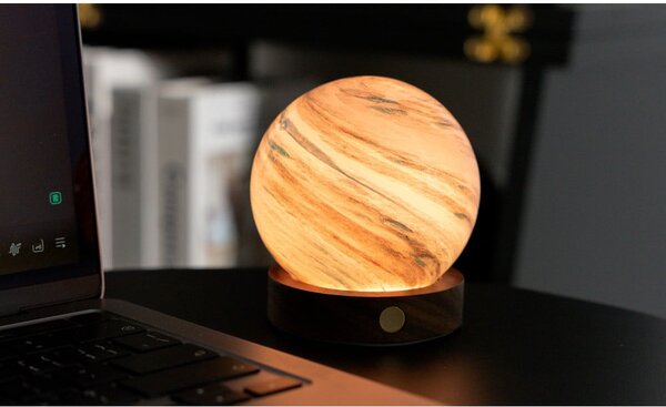 Decorazione luminosa marrone/colore naturale scuro con ricarica USB ø 8 cm Polar Cloud – Gingko