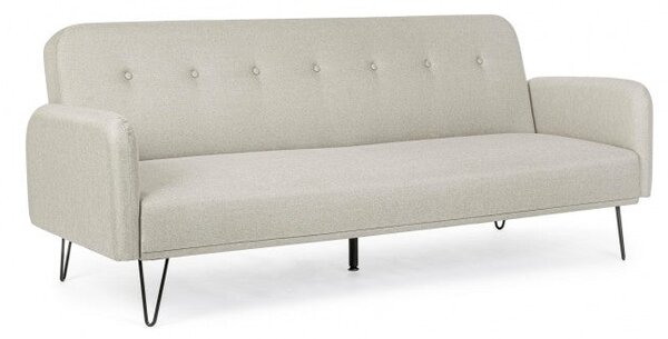 Divano Letto 200x82x81 cm Bridjet in Tessuto Beige