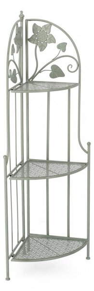Scaffale Angolare 49x33x126 cm Harriet in Acciaio Salvia