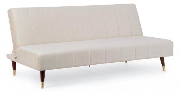 Divano Letto 3 Posti 180x88x82 cm Alma in Velluto