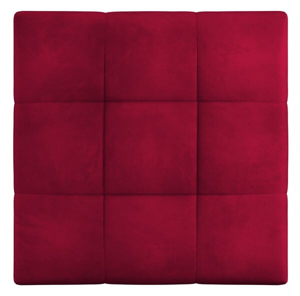 Poggiapiedi rosso con rivestimento in velluto Rome Velvet – Cosmopolitan Design