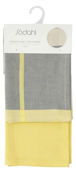 Set di strofinacci in cotone 2 pz 50x70 cm Blocks – Södahl